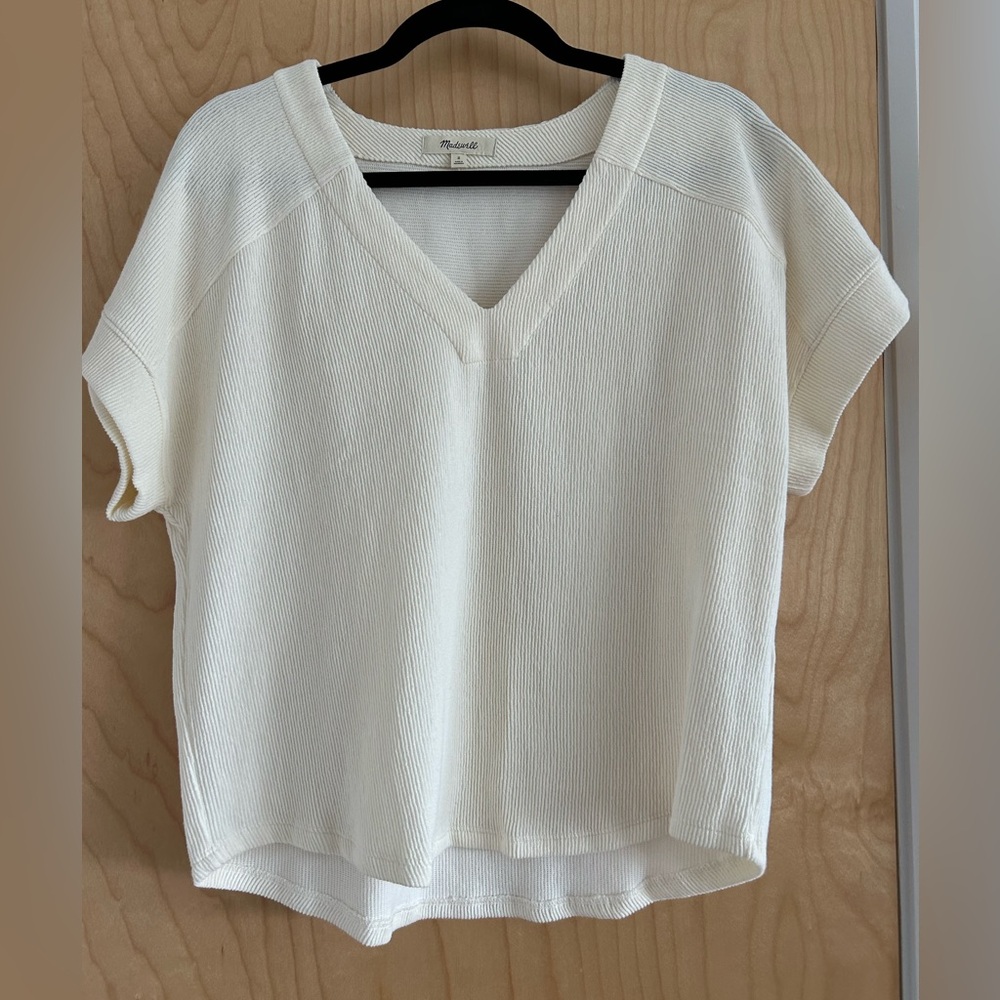 Madewell creamy white top